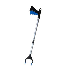 Foldable Aluminium Litter Picker with Magnetic Tip and AntiSkid Grip, Lightweight Reacher Tool for Outdoor Cleanup