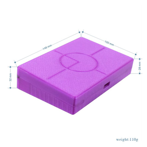 Game Console Case for Retroid Pocket Flip 2, Carrying Case Protective with Type C Charging Port PETG Hard Box Shell D 2