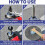 Angle Grinder Extension Pole,M10 Thread Polisher Adapter Pole, Grinder Extension compatible with 100 Type Angle 2