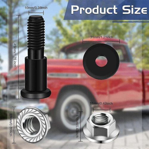 Car Bolt Door Latch Bolt with Buffer Block compatible with Car Accessories 1