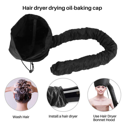 Acessório para secador de cabelo com capuz - Capuz extragrande, macio e ajustável, compatível com secador de cabelo de mão. 1