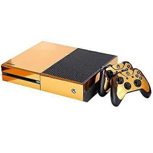 Gold Glossy Skin Sticker compatible with ONE Console Controller + Kinect Decal Vinyl 2
