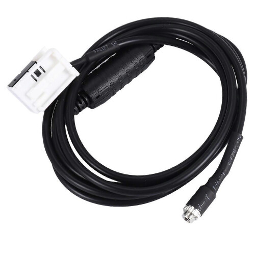 Cabo de áudio AUX para carro com conector de linha e resistor de 1,5 m e 12 pinos, compatível com E60, E61, E63, E64, E65, E66, E81, E82 e E83. 1