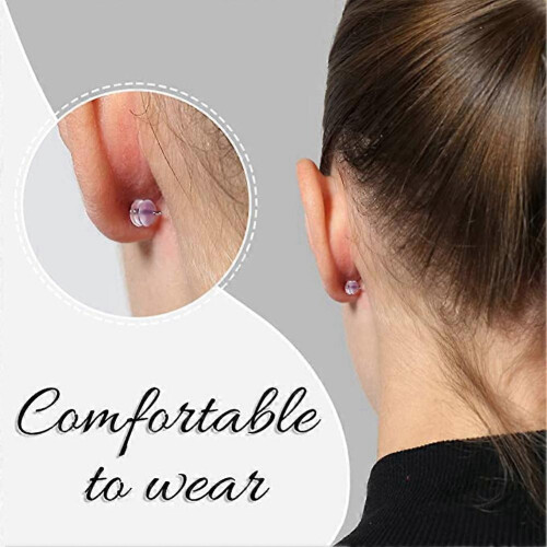 Earring Silicone Earring Back 6 Clear Rubber Earring Safety Back Plug Replacement Kit (550 -600Pcs) 1