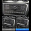 Car Center Console CD Panel Multimedia Button Stickers kompatibel mit W218 2014-2017 GLA X156 2013-2016 4