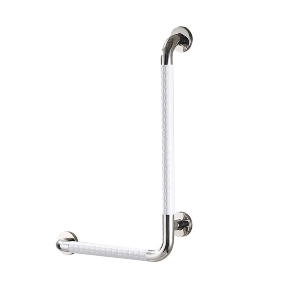 LShaped Grab Bar for Bathroom, AntiSlip Wall Mounted Safety Handrail for Elderly Bath and Toilet