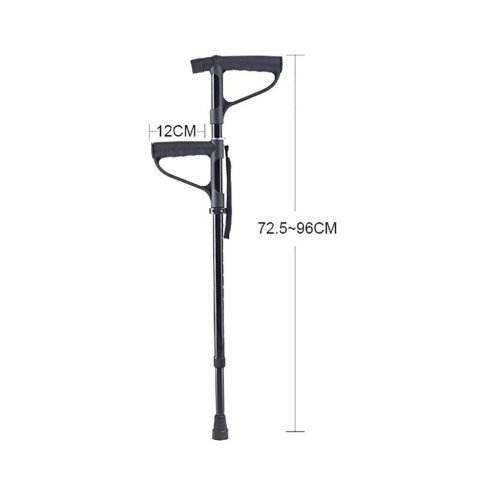 Adjustable Walking Cane for Elderly with LED Light, Foldable Aluminum Crutch, AntiSlip Ergonomic Grip 1