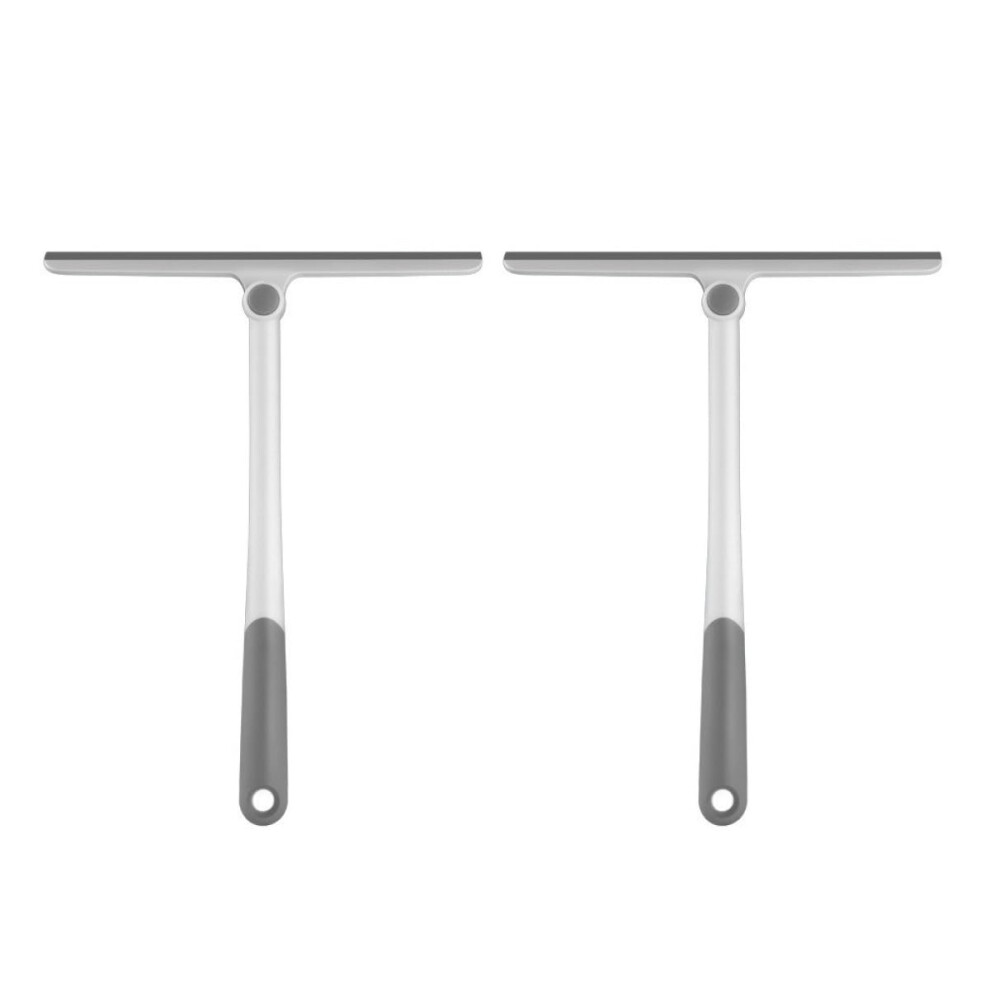 2Pcs Window Squeegee Set For Bathroom And Car, Streak Glass Cleaner Tool With Ergonomic Grip 9351714425896