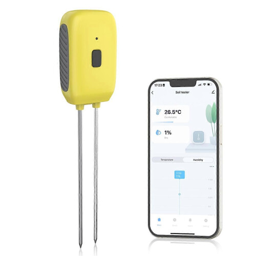 Tuya Smart Bluetooth Soil Tester Temperature Humidity Meter Waterproof Thermohygrometer Automation I 1
