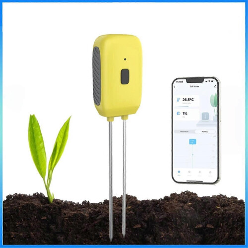 Tuya Smart Bluetooth Soil Tester Temperature Humidity Meter Waterproof Thermohygrometer Automation I 2
