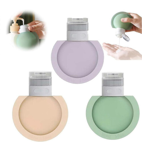 Portable Silikonflaschen mit großem Durchmesser kompatibel mit Reisen 1