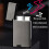 Triple Flame Torch Lighter Gray Metal Refillable Butane Windproof Design with Adjustable Blue Flame 4