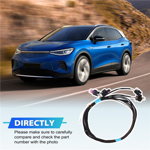 Car Front Bumper Light Bar Logo Lamp Led Wire Harness for  ID.4 1