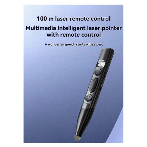 Rechargeable Wireless Presenter Battery Level Display Stylus Screen Touch PPT Pointer Pen compatible with Teachi 2