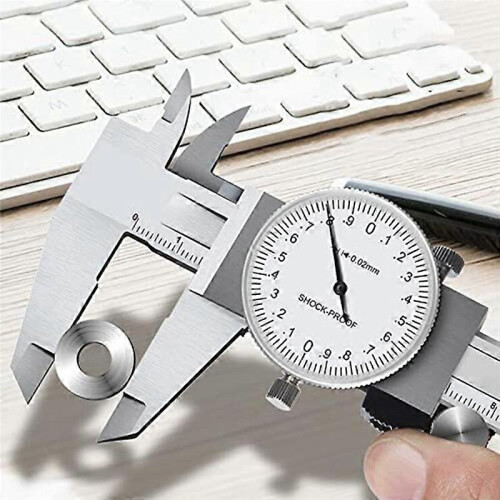 Metrisches Messgerät: Skalen-Vernier-Caliper stoßfester 0,02mm 2