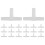 Plastic 3-way T-shape Aquarium Air Valves 100 Pcs Clear White 3