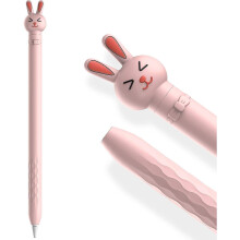 Dww-(Apple Pencil 1st,Lapin)Mignon Dessine Coque pour Apple Pencil 1re Gnration , Silicone Souple Case Cover Accessoires Protection Apple Pencil 1st G