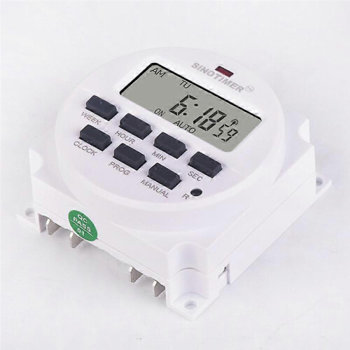 SINOTIMER TM618SH 220V 1 Second Interval Power Supply 7 Days Weekly Programmable Digital Electronic 1