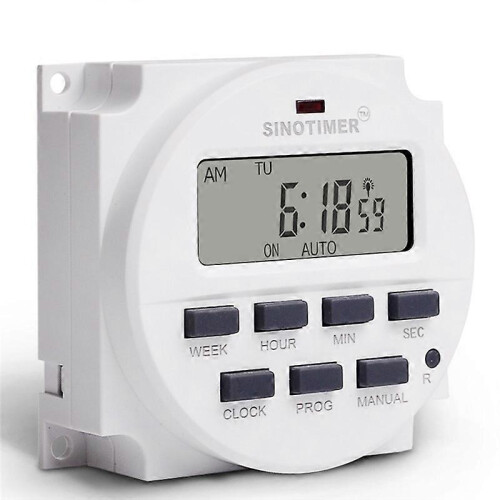 SINOTIMER TM618SH 220V 1 Second Interval Power Supply 7 Days Weekly Programmable Digital Electronic 2