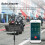 Auricolare Bluetooth 5.0 per casco da moto, interfono wireless stereo con microfono e riduzione del rumore. 2
