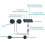 Auricolare Bluetooth 5.0 per casco da moto, interfono wireless stereo con microfono e riduzione del rumore. 5