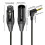 Cabo XLR de 3,5 mm para XLR macho, cabo de áudio auxiliar compatível com microfone, mesa de som, caixas de som e amplificadores. 3