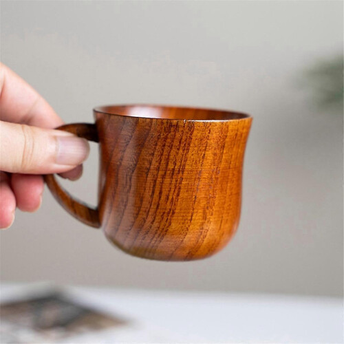 Wooden Cup Solid Wood Cup Solid Wood Water Tea Cup compatible with Kitchen Living Room A 1
