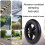Wheelchair Front Wheels 7 Inch Solid Rubber Caster with Forks, AntiSlip WearResistant Design, Easy Install 4