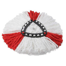 Dww-Adapt pour vileda o cedar triangulaire coton rotation 360 degrs tte de mop tte de remplacement fibre mop accessoires