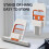 2Pcs Mini Self Squeezing Sponge Mop with Foldable Compact Design, Scratch Deep Clean for Kitchen, Bathroom and Small Spaces 4