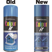 400ml Beautiful Blue Gloss Spray Can For Car Van Bike Aerosol Paint