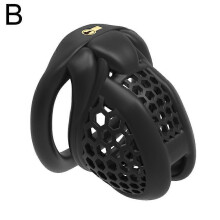 (Black 2) Male Chastity Device Security New Stimulation and Pleasure Multiple Functions