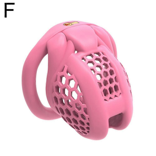 (Pink 2) Male Chastity Device Security New Stimulation and Pleasure Multiple Functions