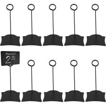 Photo Clip Holders - Black Food Holders for Prices, Table Numbers, Memo Cards, Supermarket Vertical Display of Cake Labels, Product Labels, 10 Pieces