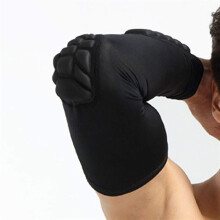 Black Spandex Compression Arm Sleeve XL, Breathable Flexible Support for Basketball Training