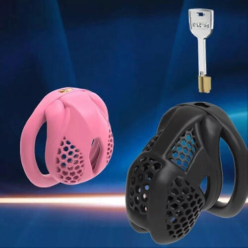 (Black 1) Male Chastity Device Security New Stimulation and Pleasure Multiple Functions 1