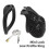 (Black 1) Male Chastity Device Security New Stimulation and Pleasure Multiple Functions 4