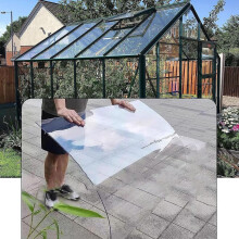 Clear Polycarbonate Roofing Panels 1mm UV and Impact Resistant Sheet for Greenhouse Canopy 4x9.8ft
