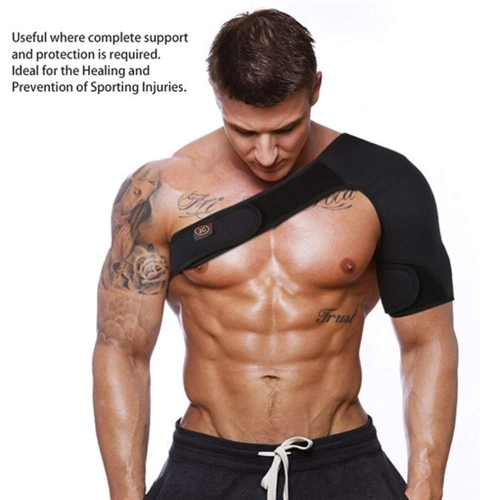 Adjustable Shoulder Support Brace with Breathable Neoprene for Pain Relief and Left Shoulder Stabilizer