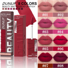 (DLQ-04) Square Lip Gloss 8 Colors Set, Long Lasting Moisturizing Matte Velvet Non-Stick Cup Lipstick, Waterproof Lip Gloss Lip Stain