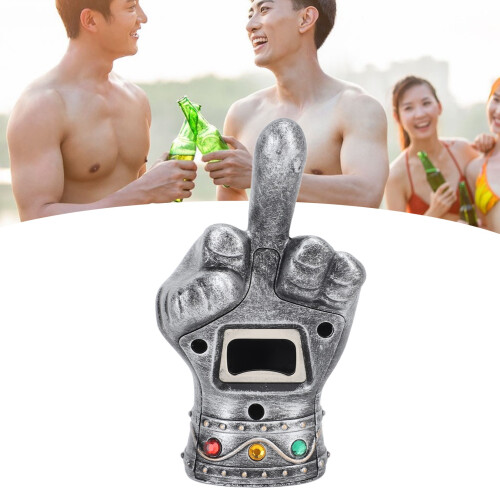 Fist Beer Opener ABS Silver 13.5x7.5x4.2 cm