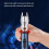 Butane Torch Lighter Pink Windproof Jet Flame Refillable with Adjustable Flame for Camping BBQ Kitchen 3