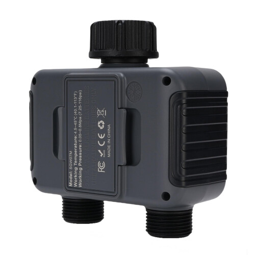 Smart Water Timer Dual Zone Programmable Hose Timer with Rainproof Durable Design and Automatic Water Scheduling 2
