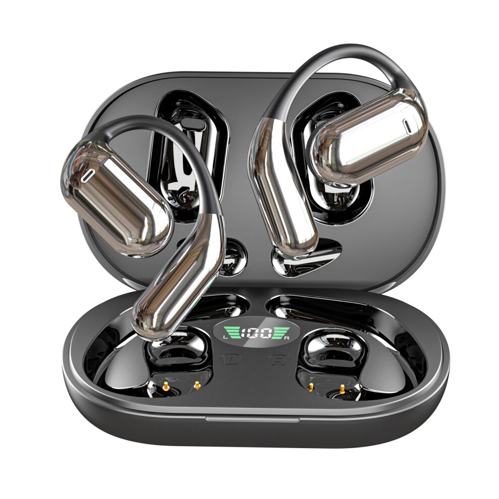 (Black) Bluetooth 5.4 Tws Wireless Earphones, Stereo Earbuds With Ear Hook, For All Iphone Android Â Sports Black 5305266737512
