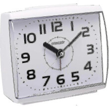 Analogue Alarm Clock for Elderly,quiet Non Ticking with Snooze And Backlight,crescendo Loud Alarm,big Numbers for Easy Reading,battery Operated,white