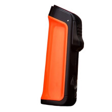 Butane Torch Lighter, Windproof Triple Jet Flame Refillable Design with Adjustable Flame and Visual Fuel Window, Orange