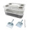 (Fine Net)Mealworms Breeding Box Corn Worm Rearing Box Large Capacity Transparent Reusable 1