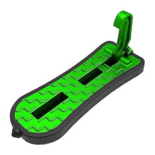(B Green) Multifunction Car Doorstep Foldable Emergency Window Breaker Auto Latch Hook Foot Pedal