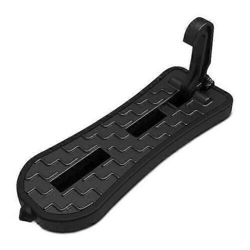 (B Black)Multifunction Car Doorstep Foldable Emergency Window Breaker Auto Latch Hook Foot Pedal