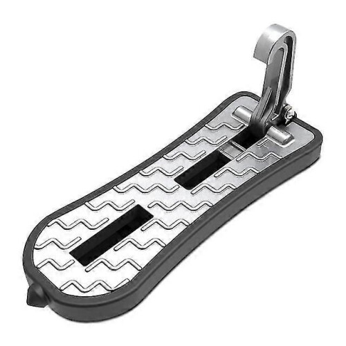 (B Silver) Multifunction Car Doorstep Foldable Emergency Window Breaker Auto Latch Hook Foot Pedal